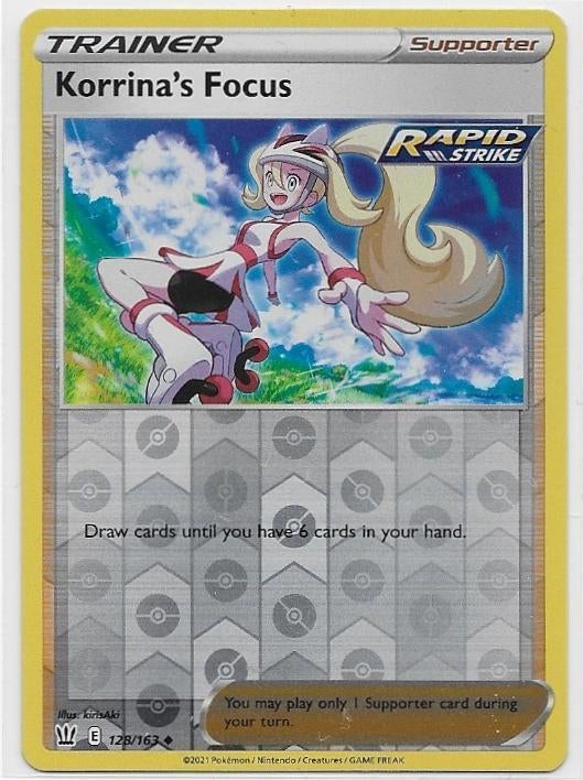 Battle Styles,  Korrina's Focus [reverse] 128/163, Verzenden, Nieuw, Losse kaart