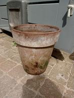 Terracotta pot, Tuin en Terras, Steen, Rond, Gebruikt, Minder dan 60 cm