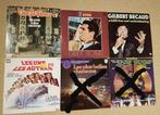6 LP's van beroemde Franse artiesten zoals Aznavour, Ophalen of Verzenden, Zo goed als nieuw, Europees