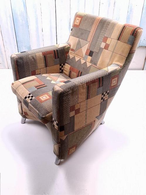 Leolux Fauteuil Dolcinea Divina Melange, Huis en Inrichting, Fauteuils, Gebruikt, Metaal, Stof, Overige materialen, 50 tot 75 cm