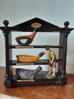 Miniatuur object met golfer en clubs, Ophalen of Verzenden, Gebruikt