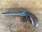 Antiek Dubbelloops Revolver (Pistool) voor 1870, Antiek en Kunst, Ophalen of Verzenden