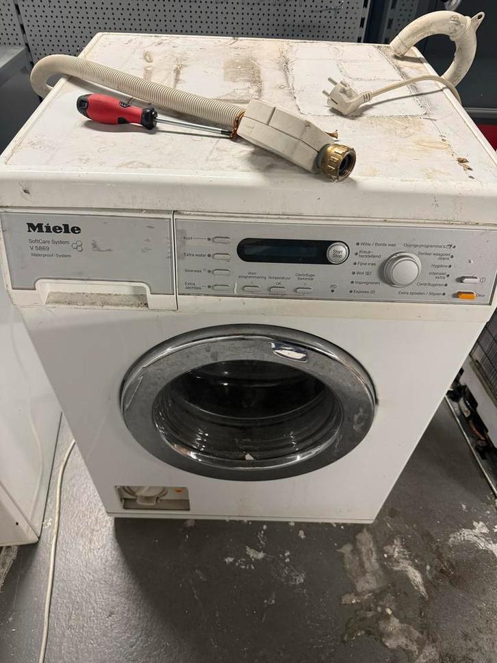 Miele Wasmachine & Droger, Witgoed en Apparatuur, Wasmachines, Gebruikt, Voorlader, 6 tot 8 kg, 85 tot 90 cm, 1200 tot 1600 toeren