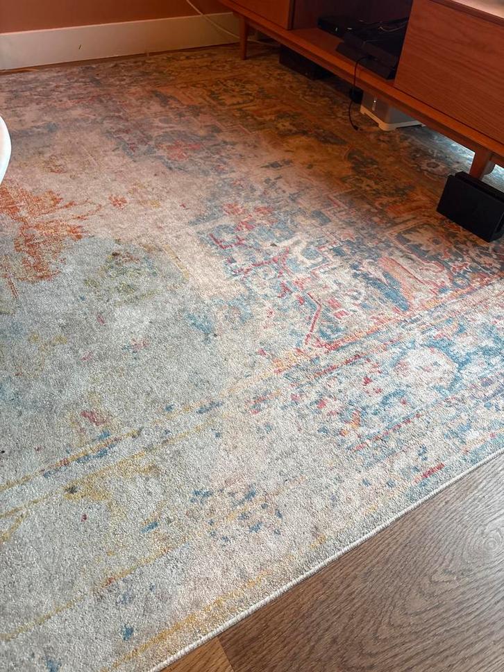 Vintage Vloerkleed 2x3 meter, Huis en Inrichting, Stoffering | Tapijten en Kleden, Gebruikt, 200 cm of meer, Rechthoekig, Beige