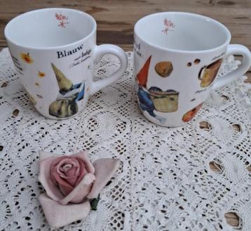 2 Rien Poortvliet mokjes, maaltijd bestaat uit en het verven beschikbaar voor biedingen