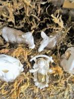 Prachtige houten kerststal met 8 beeldjes. Made in Italy, Verzenden, Zo goed als nieuw