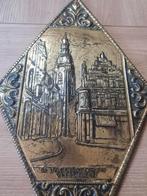 Koperen plaat latoen Vlissingen de Jacobstoren, Antiek en Kunst, Ophalen, Koper
