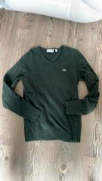 Mooie Lacoste wollen trui met V hals kleur groen, Groen, Maat 46 (S) of kleiner, Lacoste, Ophalen of Verzenden