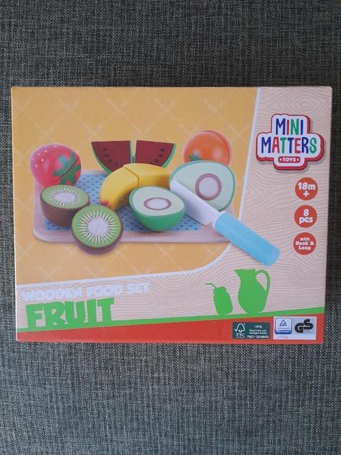 Houten snij-fruit voor keukentje of winkeltje !NIEUW!, Kinderen en Baby's, Speelgoed | Speelkeukens, Nieuw, Speelkeuken-accessoire
