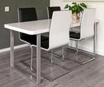 Eettafelset met 4 stoelen, Ophalen, Gebruikt, 4 tot 6 stoelen