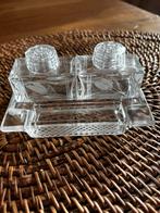 Vintage kristallen peper- en zoutstel, Antiek en Kunst, Antiek | Glas en Kristal, Ophalen of Verzenden