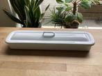 Witte emaille terrine bak trommel vischaal retro vintage, Antiek en Kunst, Ophalen of Verzenden