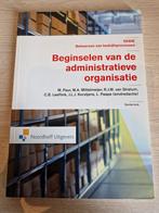 Beginselen van de administratieve organisatie, Boeken, Studieboeken en Cursussen, Ophalen of Verzenden, Beta, Zo goed als nieuw