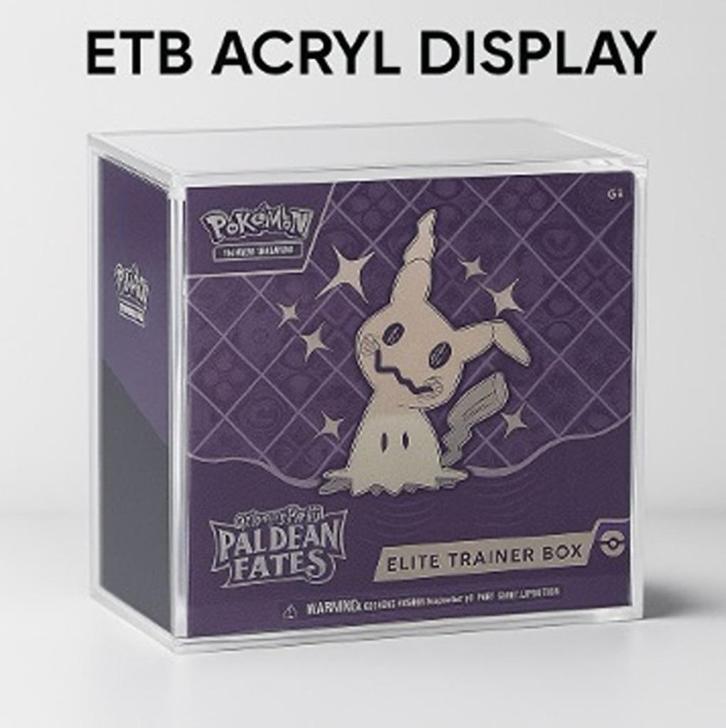 ETB acryl display, Hobby en Vrije tijd, Verzamelkaartspellen | Pokémon, Nieuw, Overige typen, Ophalen of Verzenden