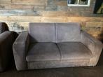 Gratis 2 en 3 zits bank taupe ribstof, Ophalen of Verzenden, Zo goed als nieuw, 75 tot 100 cm, Stof