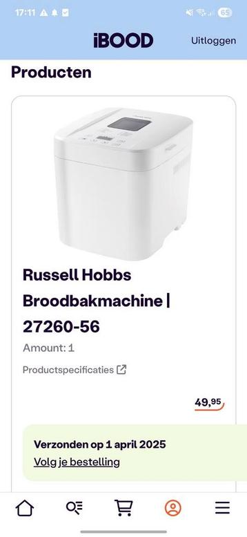 Russell Hobbs broodbakmachine ongebruikt beschikbaar voor biedingen