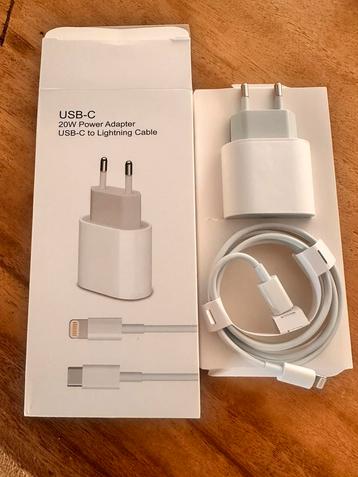 Merkloze 20W snellader voor Iphone met usb c lightning kanel beschikbaar voor biedingen