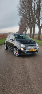 Fiat 500 1.4 16V sport 100 pk 2008 Zwart, Voorwielaandrijving, 4 cilinders, 4 stoelen, Origineel Nederlands