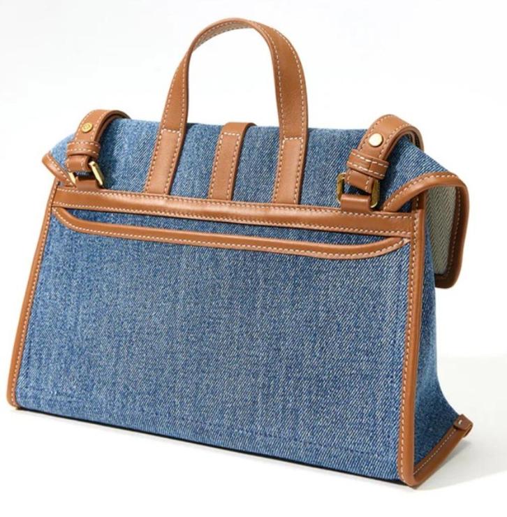 Songmont  blauwe demin dames tas, Sieraden, Tassen en Uiterlijk, Tassen | Damestassen, Nieuw, Handtas, Blauw, Ophalen of Verzenden