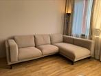 Ikea Nockeby bank, 3 zits met chaise longue, beige, Huis en Inrichting, Banken | Bankstellen, Ophalen, Gebruikt