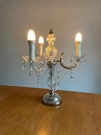 Vintage A.M. Luce kroonluchter tafellamp - kristal design, Huis en Inrichting, Lampen | Tafellampen, Vintage Italiaans kristal glas Hollywood Regency design