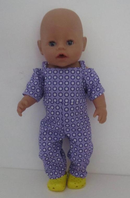 poppenkleertjes babypop born 43cm (jumpsuit), Kinderen en Baby's, Speelgoed | Poppen, Nieuw, Babypop, Verzenden