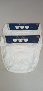 Wit heren/jongens ondergoed/slips maat M, 100% katoen, Verzenden, Wit, Slip