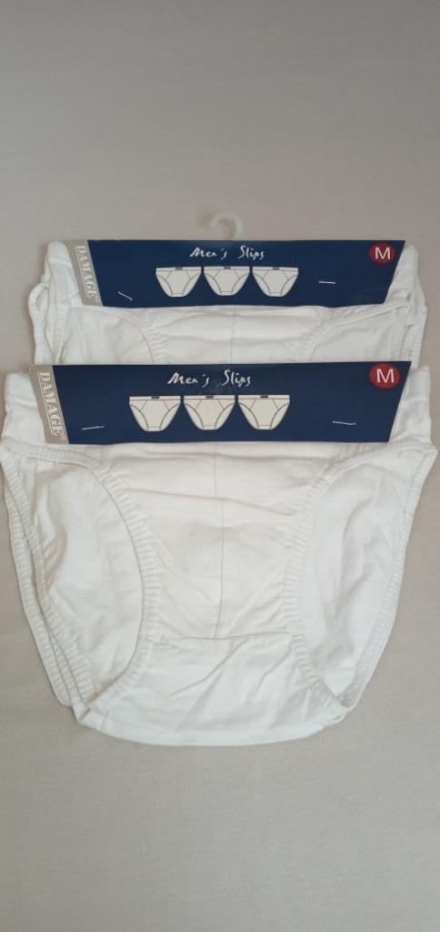 Wit heren/jongens ondergoed/slips maat M, 100% katoen, Kleding | Heren, Ondergoed, Slip, Wit, Verzenden