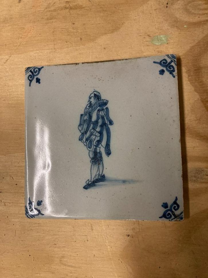 Oud Hollands tegeltje.17e/18e eeuw., Antiek en Kunst, Antiek | Wandborden en Tegels, Ophalen of Verzenden