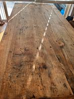 Massief Houten Eettafel, Huis en Inrichting, Tafels | Eettafels, Ophalen, Gebruikt, 100 tot 150 cm, Eikenhout