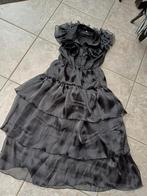 Wednesday zwarte jurk met ruches maat 150., Kinderen en Baby's, Carnavalskleding en Verkleedspullen, Ophalen of Verzenden, Zo goed als nieuw