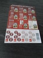 2 SPAARKAARTEN BERGHOFF LUXE BESTEK ZEGELS TOT 80% KORTING., Verzamelen, Supermarktacties, Vomar, Ophalen of Verzenden