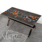 Vintage, Mid Century retro salontafel, tegeltafel Adri tafel, Huis en Inrichting, Tafels | Salontafels, Ophalen, Minder dan 50 cm