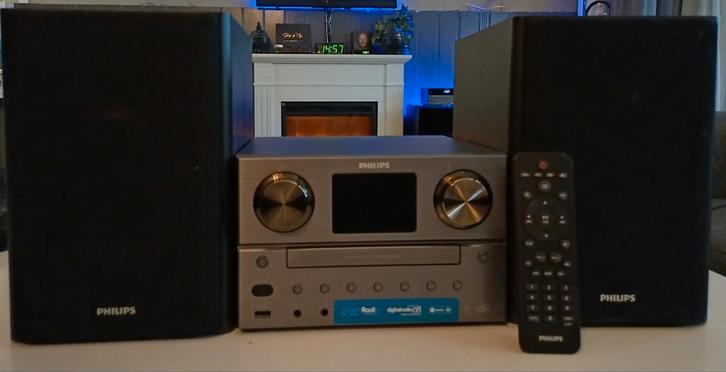 Philips micro set, Audio, Tv en Foto, Stereo-sets, Gebruikt, Cd-speler, Speakers, Philips, Microset, Ophalen