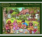 GEZOCHT teddy bears picnic falcon puzzel 1000 stukjes, Hobby en Vrije tijd, Denksport en Puzzels, Ophalen of Verzenden, 500 t/m 1500 stukjes