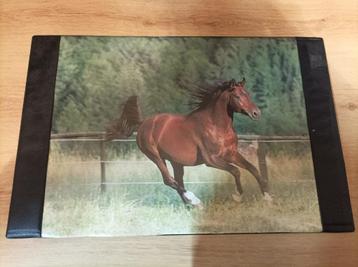  Bureauonderlegger met bruin paard – prachtig design! beschikbaar voor biedingen