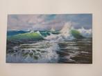 Golf aan de kust, Antiek en Kunst, Kunst | Schilderijen | Klassiek, Ophalen of Verzenden