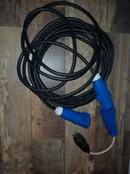 Camping verlengsnoer met verloop stekker  10 meter., Caravans en Kamperen, Ophalen of Verzenden, Gebruikt