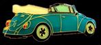 Volkswagen type Kever Cabriolet- lichtblauw, Verzamelen, Speldjes, Pins en Buttons, Verzenden, Nieuw, Transport, Speldje of Pin