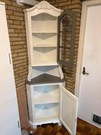 2 delige (hoek) kast (vitrine), Huis en Inrichting, Kasten | Vitrinekasten, Ophalen, Minder dan 50 cm, Met deur(en), Zo goed als nieuw