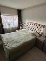 Compleet bed 180x200 + matrassen, topdek en nachtkastjes, Ophalen of Verzenden