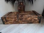 Houten Kist gebrand- 47x101x22 cm, Ophalen