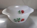 Vintage jaren 70 schaal arcopal decor Roos, helemaal gaaf., Ophalen of Verzenden, Overige stijlen, Glas, Schaal of Schalen