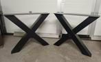 Set tafelpoten, Kruispoten, X Poten 72 cm hoog., Ophalen, Tafelpoot, Minder dan 50 cm, 50 tot 100 cm