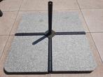 Parasol kruisvoet met 4 granite tegels, Ophalen, Gebruikt, Parasolvoet, Minder dan 1 meter