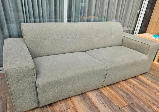 3 zits bank seats and sofas groen, Huis en Inrichting, Banken | Bankstellen, Gebruikt, Rechte bank, Driepersoons, 200 tot 250 cm