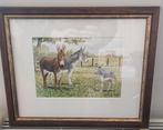 Wiebe van der Zee ik ben de ezel. ezeltjes, Ophalen of Verzenden, Minder dan 50 cm, Schilderij, Minder dan 50 cm