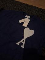 Ami Paris Dark Navy, White Sweater Size S, Blauw, Ami Paris, Nieuw, Ophalen of Verzenden