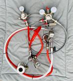 Biertap systeem kompleet co2 regelaars koppelings en slangen, Ophalen of Verzenden, Gebruikt, Overige merken