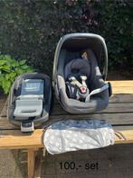 Maxi cosi pebble + family fix base  isofix + schaduwdoek, Gebruikt, Ophalen of Verzenden, Isofix, 0 t/m 13 kg